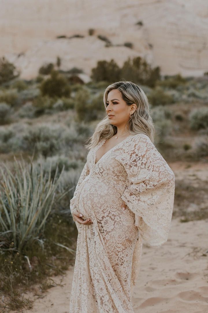 boho maternity dress flowy