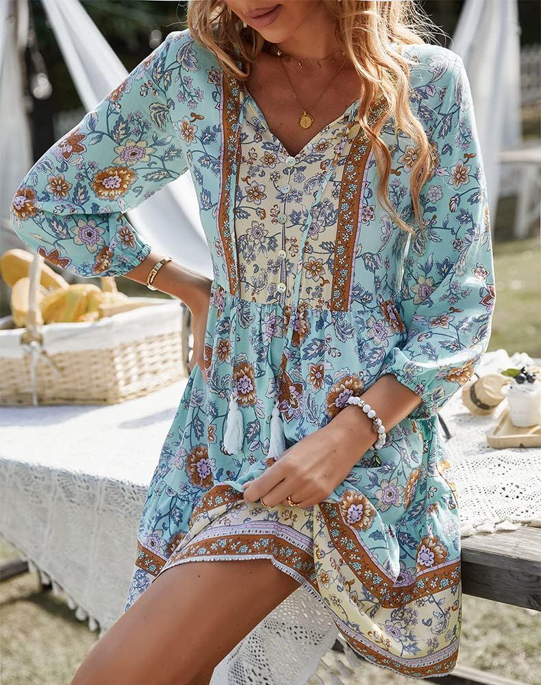 boho mini dress casual