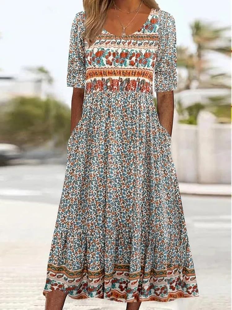 boho summer dress women