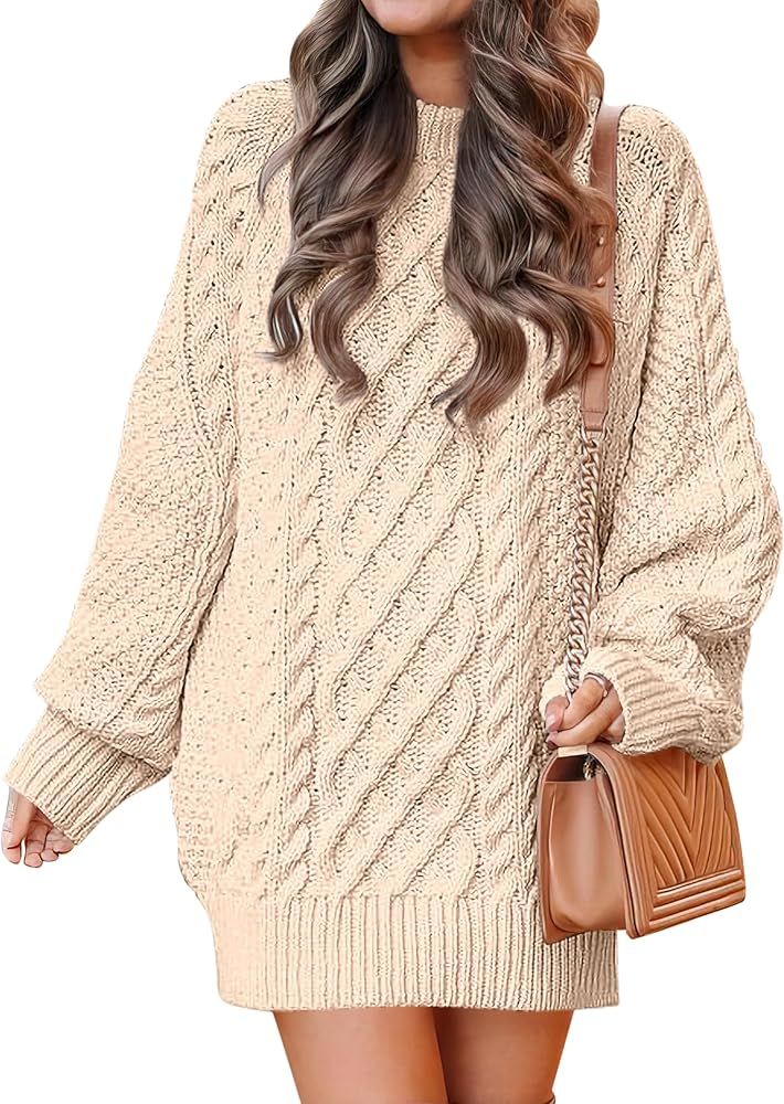 chunky knit dress oversized