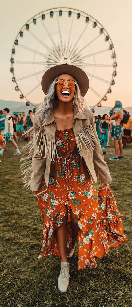 fashion inspiration boho festival dress