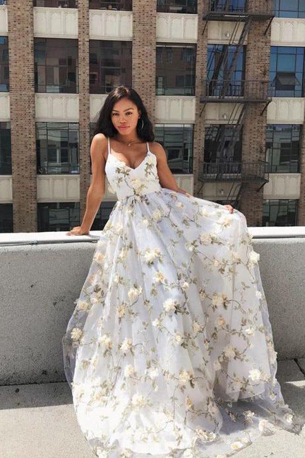 floral evening gown lace