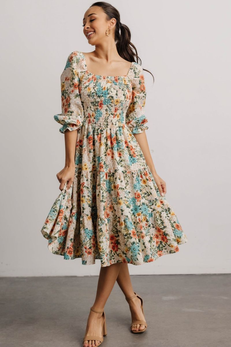 floral midi dress summer