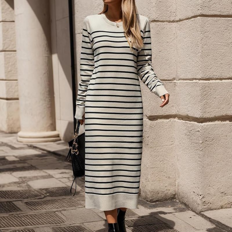 knit dress midi casual