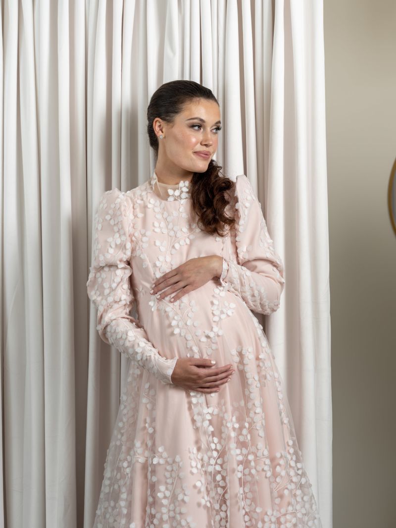 modest maternity dress elegant