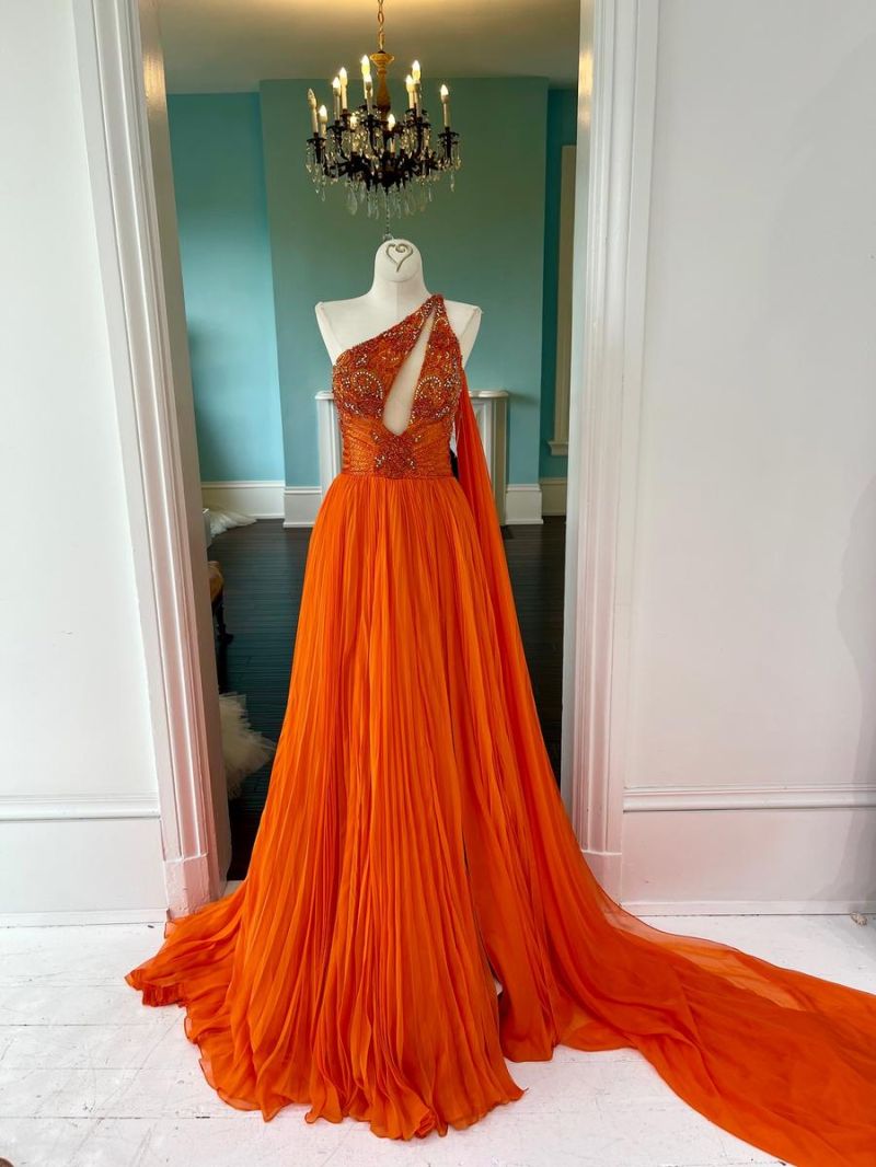 pageant gown chiffon luxury