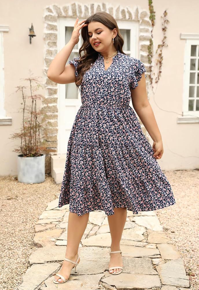 plus size casual dress women