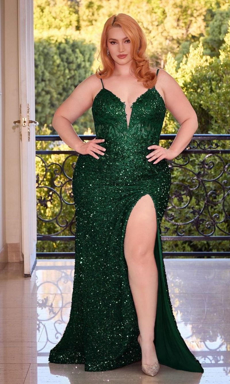 plus size prom dresses sequin