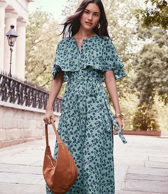 printed dress midi work