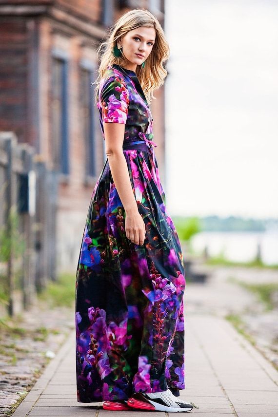 purple maxi dress summer
