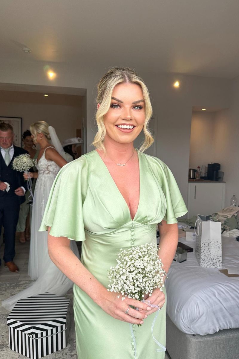 sage green bridesmaid dress