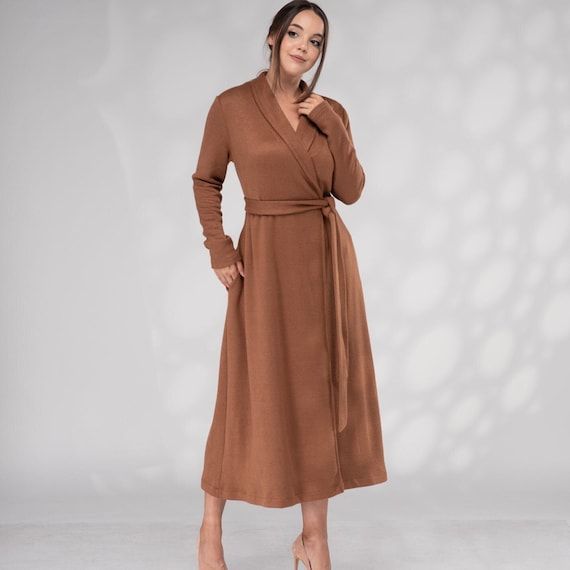 shawl knit dress winter