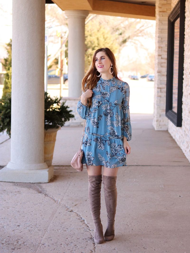 spring dress layered transitional
