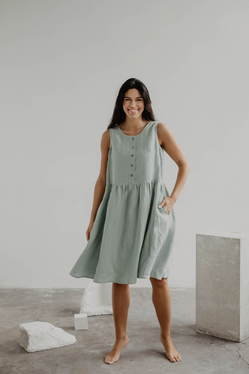 summer dress linen women