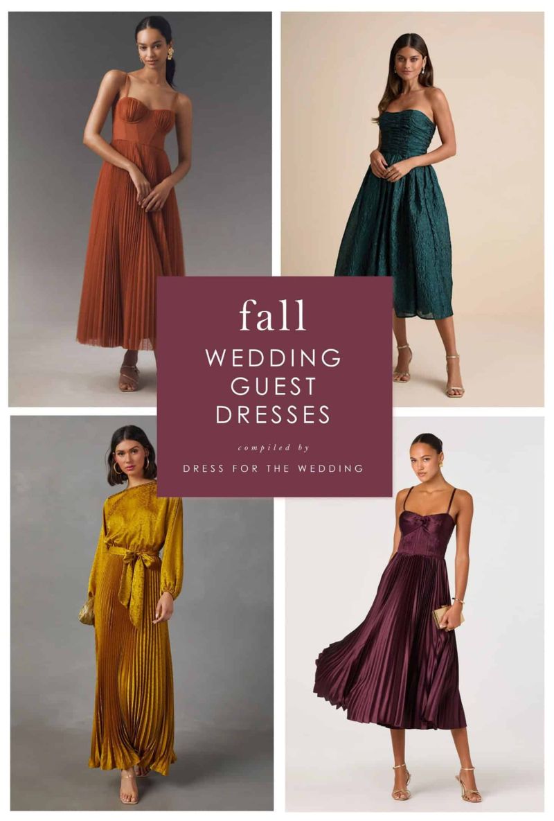 trending collections wedding guest dresses fall