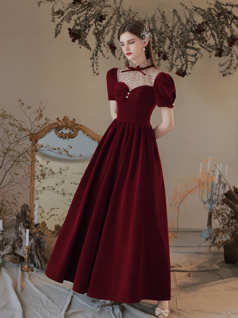 vintage evening gown velvet