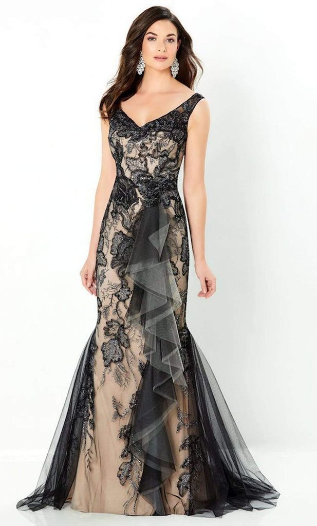 fancy dresses_Montage by Mon Cheri - 220943 Sleeveless V-Neck Dress