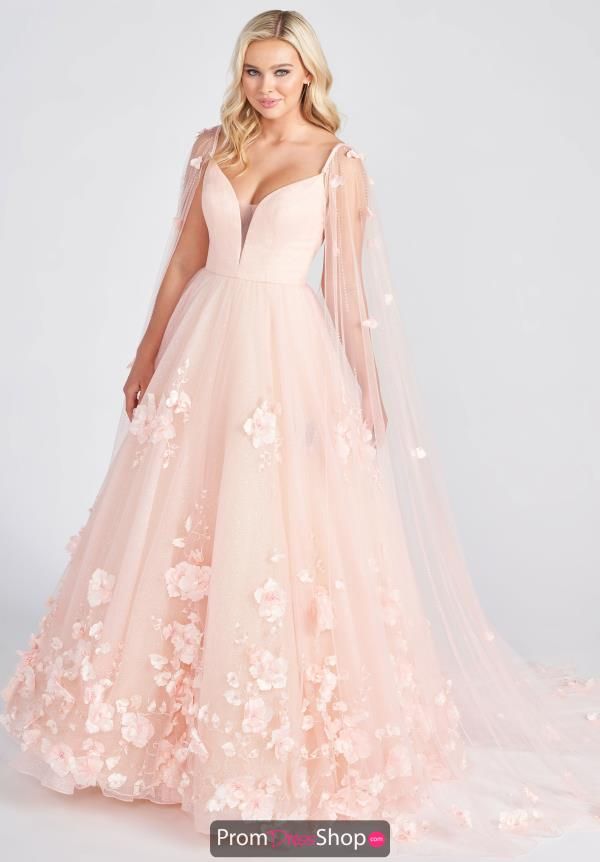 princess dresses_Floral V-Neck Dress EW122200