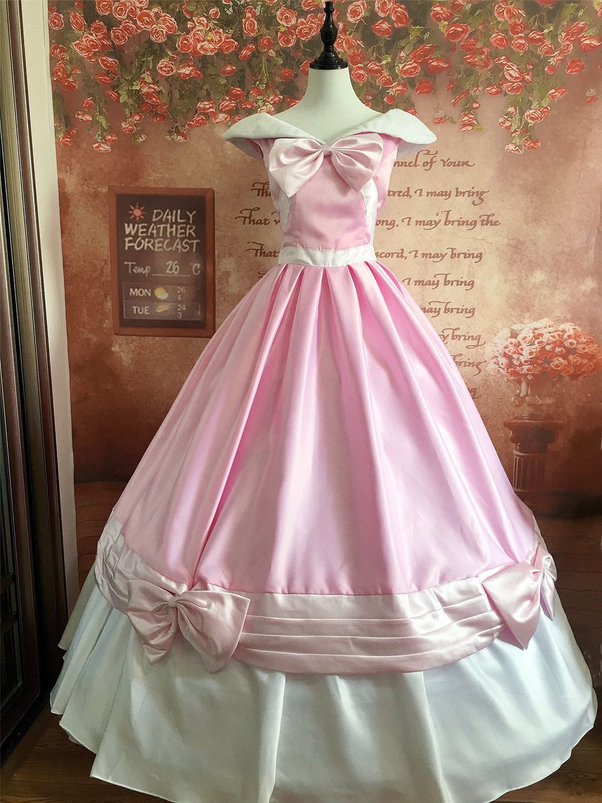 princess dresses_Cinderella Pink Dress Pink Cinderella Costume