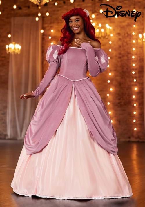 princess dresses_Disney Ariel Pink Dress Costume for Women | Disney Costumes