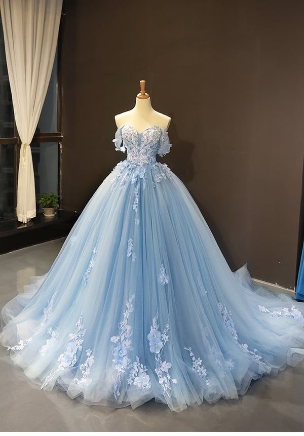 princess dresses_2023 new autumn bridal solo tutu one-shoulder tail wedding dinner princess wedding dress