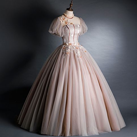 princess dresses_Cute A line princess dress