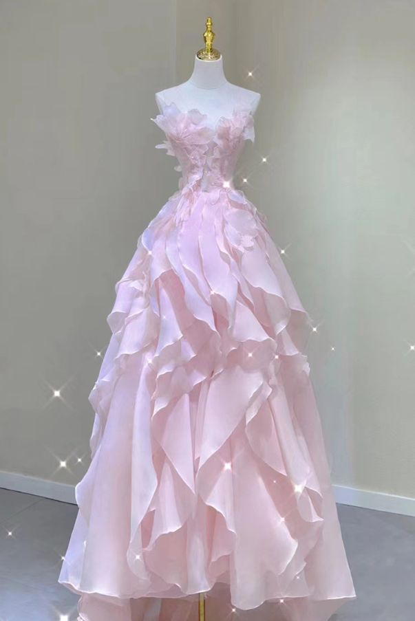 princess dresses_Prom Dresses,pink Evening Gowns High-end Banquet Birthday Dresses