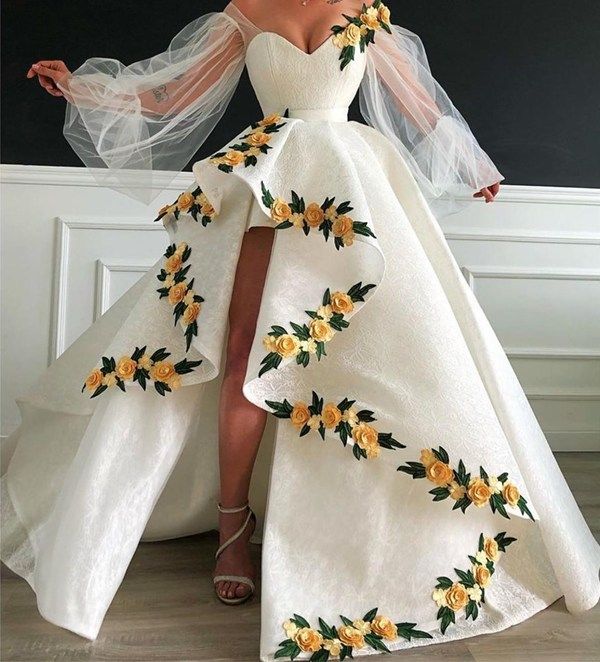 traditional dresses_White African wedding ball dress,African wedding cape dress,Nigeria wedding dress,African mermaid prom dress,African clothing for women，796
