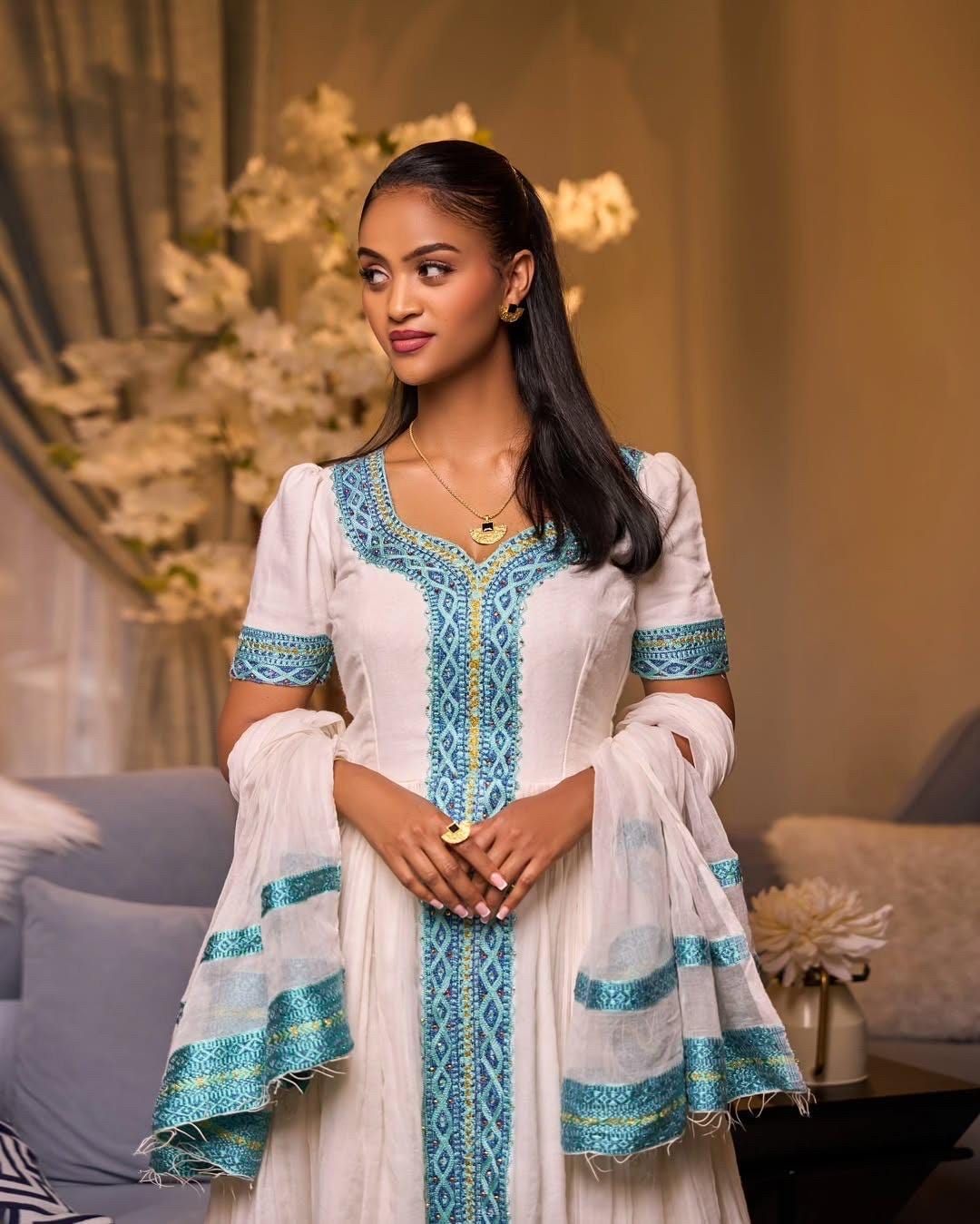 traditional dresses_Ethiopian Traditional Dress | Handcrafted Habesha Kemis | Elegant Cultural Outfit | African Fashion for Women |Custom Made Ethi