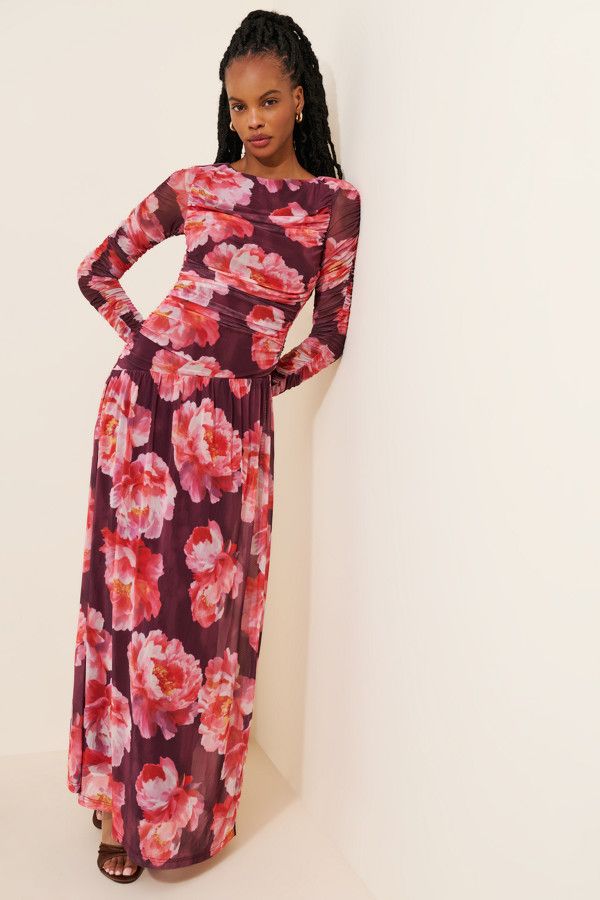 long sleeve dresses_Calypso Long Sleeve Maxi Dress