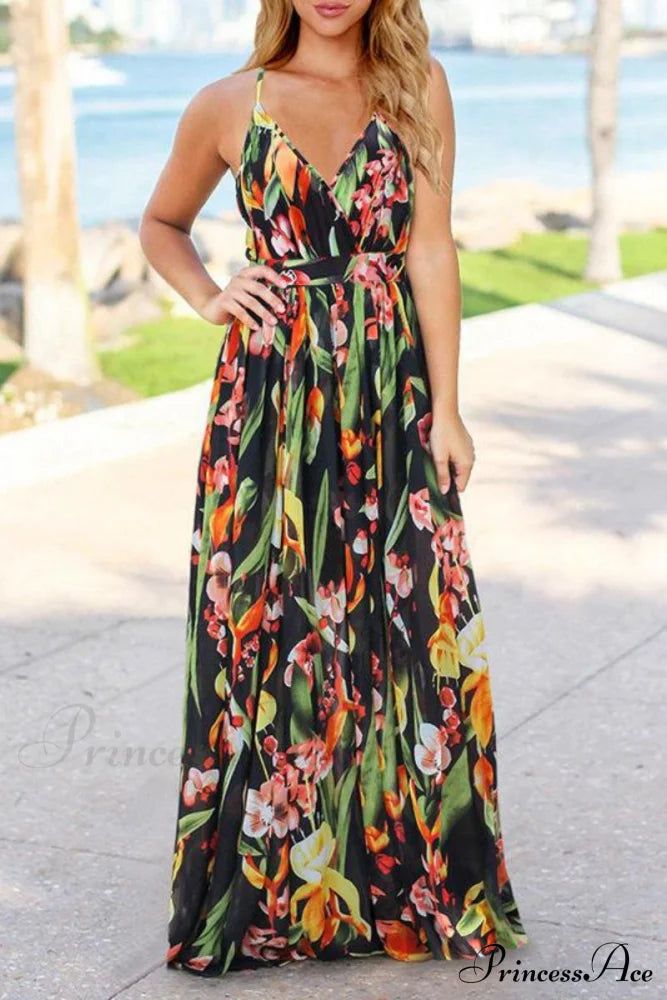 maxi dresses_Geometric Tunic V-Neckline Above Modern Knee Shift Midi Dress - Black / L