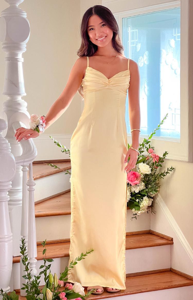 maxi dresses_Honey Yellow Maxi Dress