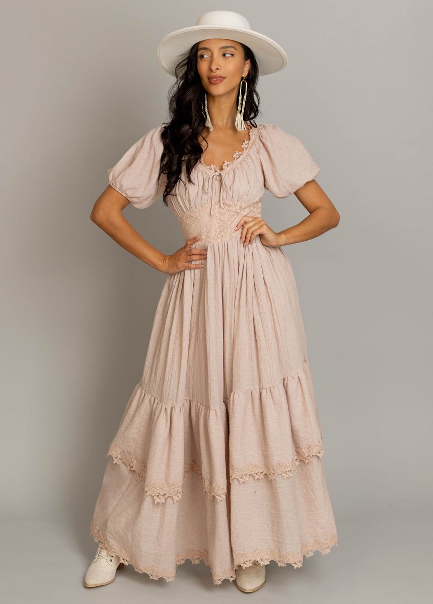 maxi dresses_Cristina Dress in Shell