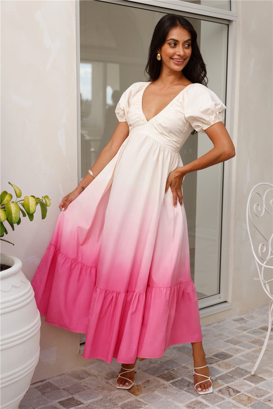 maxi dresses_Rise And Shine Maxi Dress L Pink
