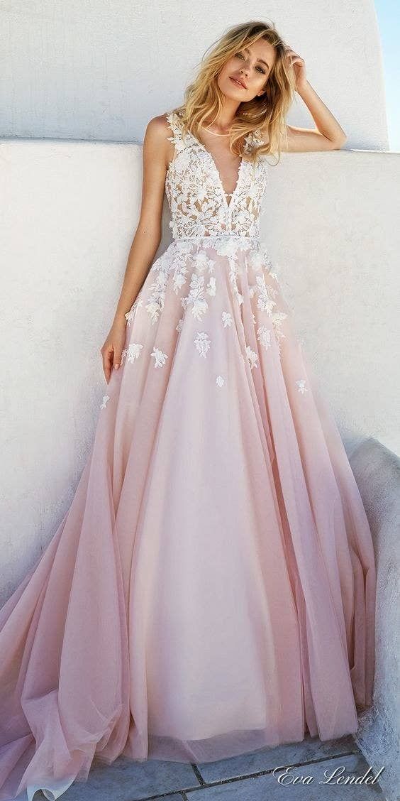 engagement dresses_12 Colorful Wedding Dresses That Will Convince You To Say Bye To White