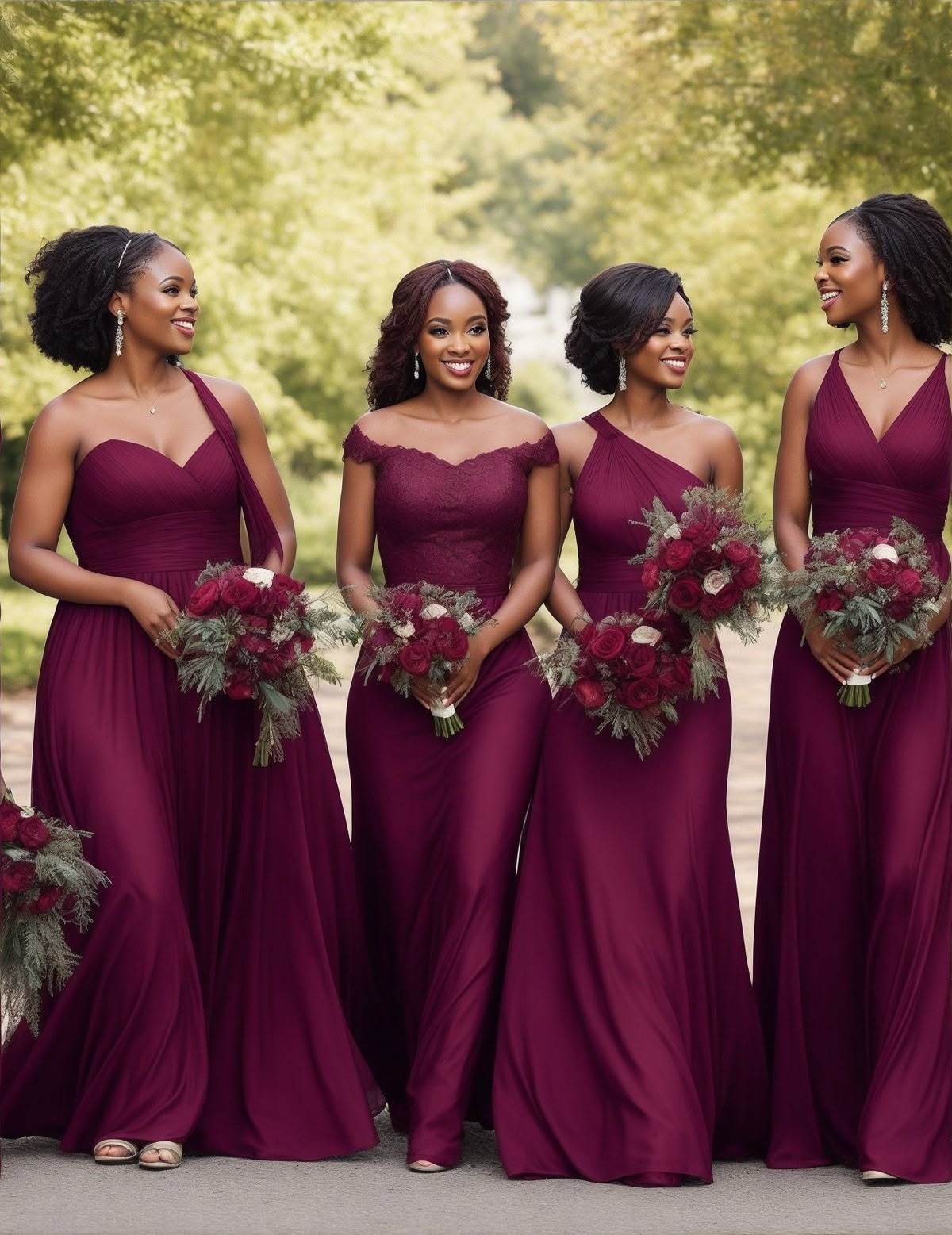 bridesmaid dresses_MADRINHAS DE CASAMENTO - VESTIDO MARSALA
