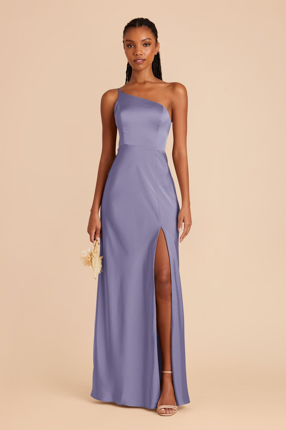 bridesmaid dresses_Kensie Wisteria Matte Satin Dress | Birdy Grey