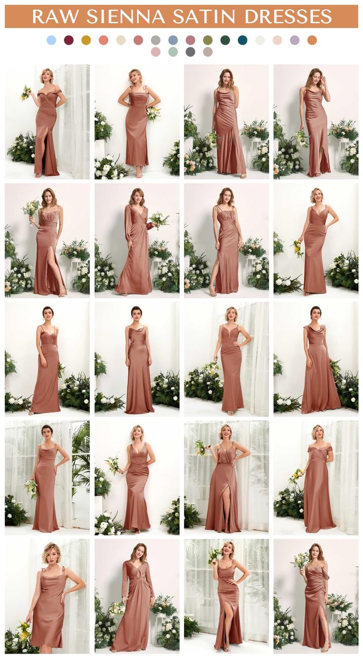 bridesmaid dresses_Raw Sienna Satin Bridesmaid Dress, Zoe Satin Dress