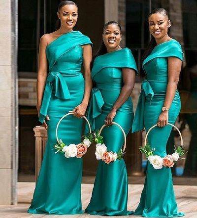 bridesmaid dresses_Bridesmaid Dresses With Belt African Women Long Maid Of Honor Dress Party Gowns from KProm