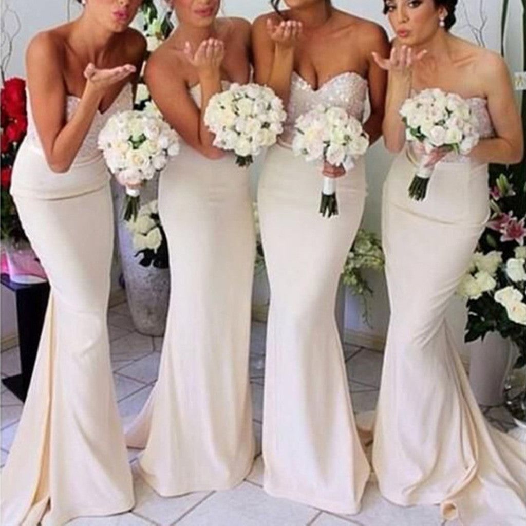 bridesmaid dresses_Sexy Mermaid Sweet Heart Long Most Popular Inexpensive Online Bridesmaid Dresses, WG137 - US2 / Picture Color