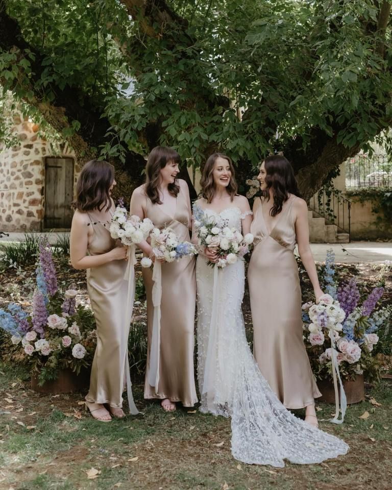 bridesmaid dresses_Neutral Bridesmaids Dresses to Inspire | OneFabDay.com