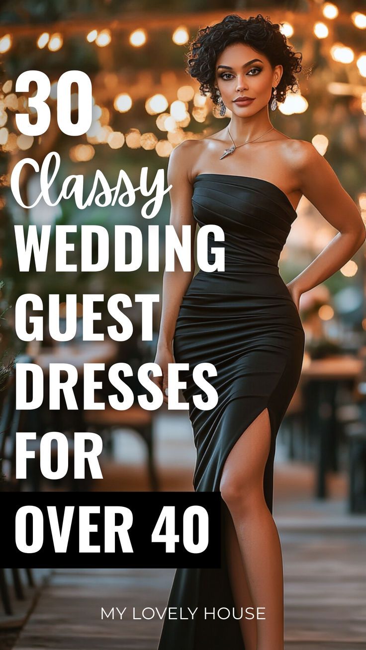wedding guest dresses_30 Classy Wedding Guest Dresses for Women Over 40