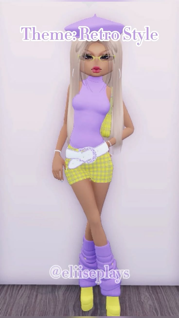 impress outfits_retro style dress to impress