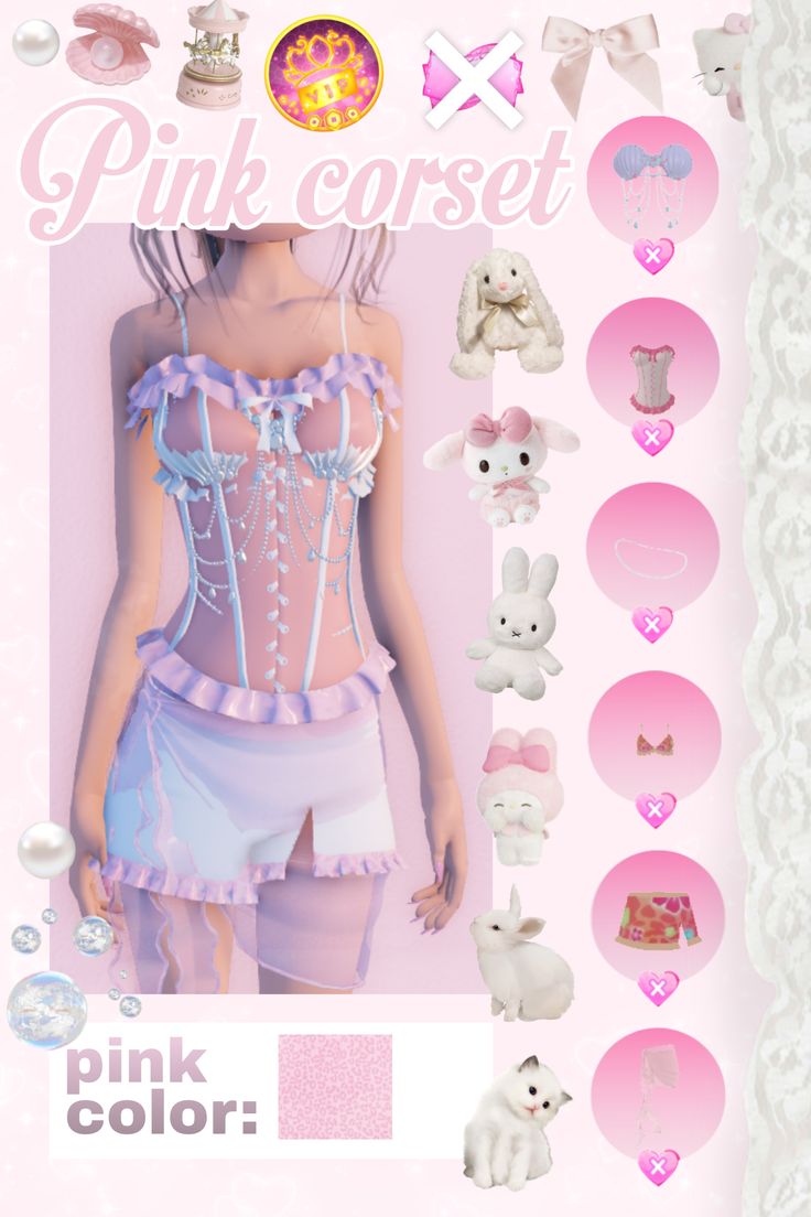 impress outfits_DTI pink corset outfit combo