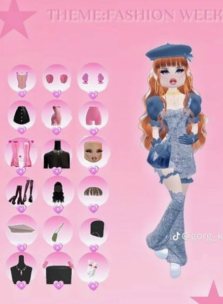 impress outfits_Dress To Impress Theme: FASHION WEEK