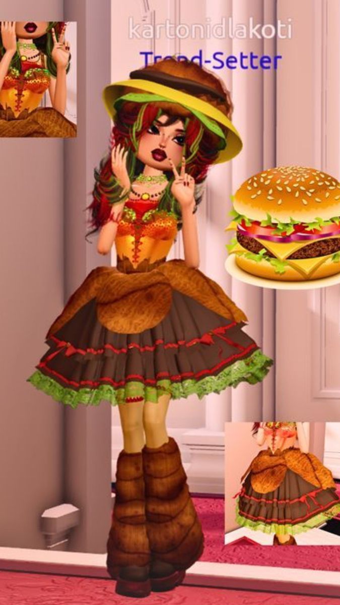 impress outfits_Hamburger dress to impress