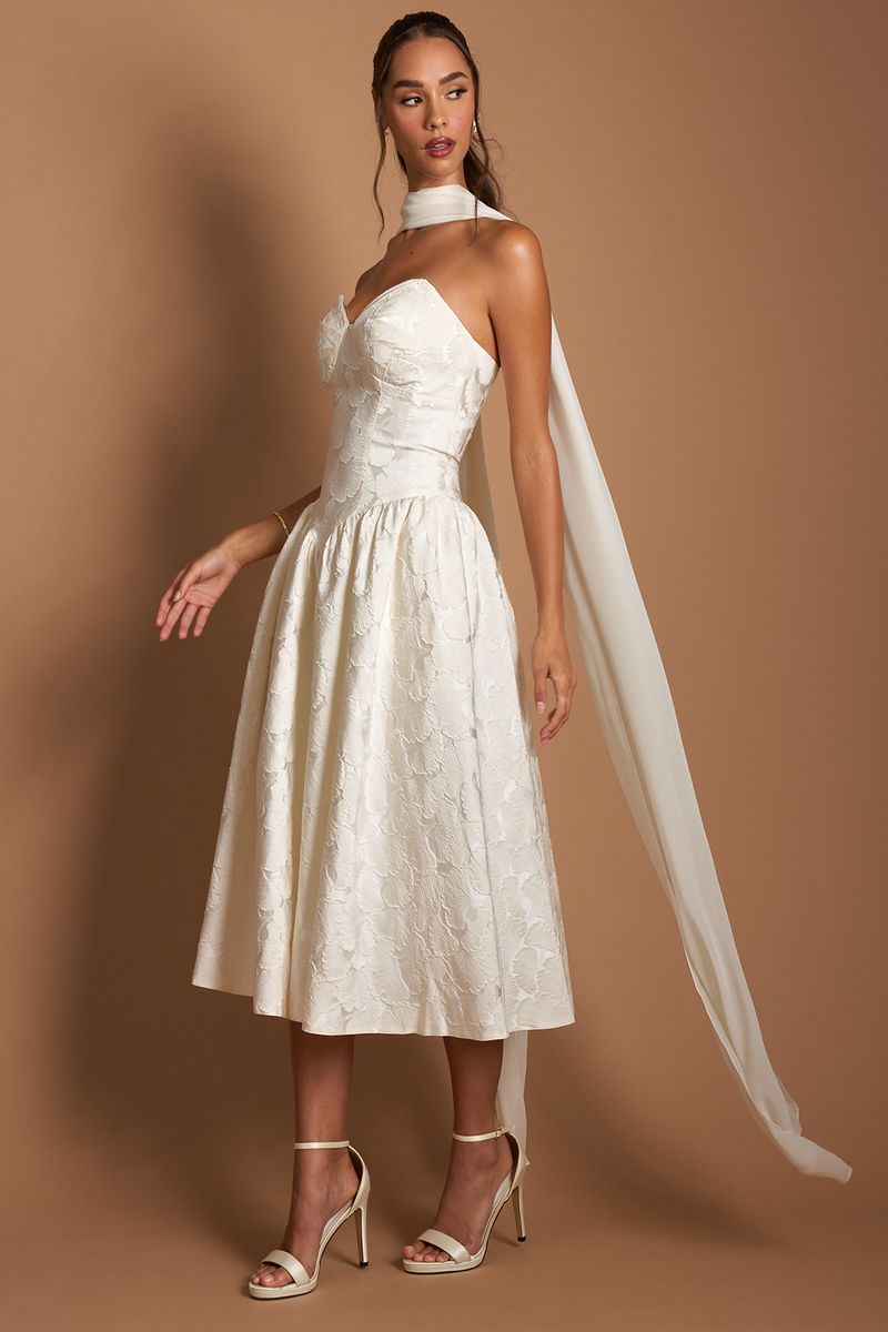 formal dresses_Azazie Astra French White Midi Dress