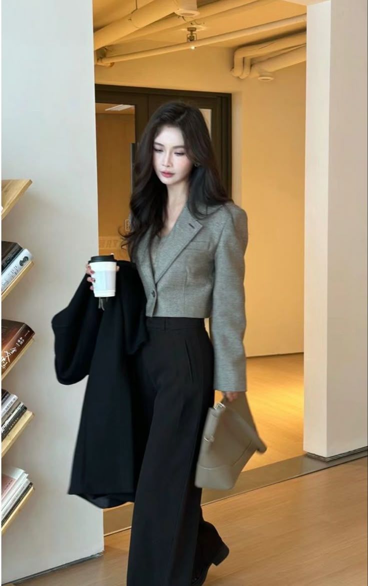 formal outfits_Korean office look