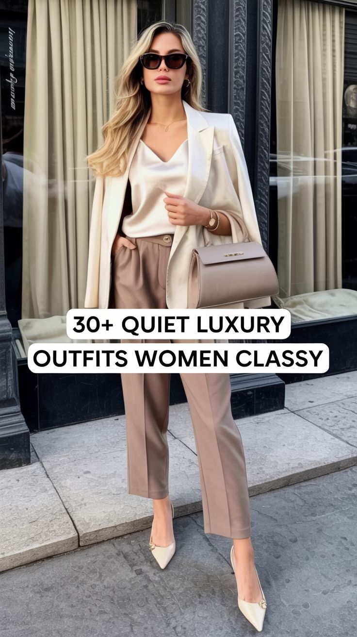 elegant outfits_30+ Quiet Luxury Outfits Women Casual That Look Perfectly Polished