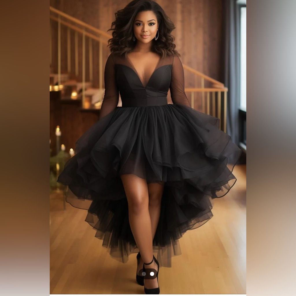 fancy outfits_Xpluswear Dresses | Nwt Xpluswear Elegant Black Evening Dress | Color: Black | Size: 2xl